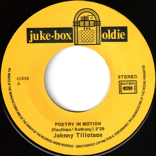 Album herunterladen Johnny Tillotson - Poetry In Motion Heartaches By The Number