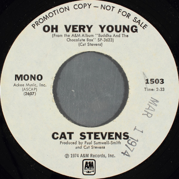 Cat Stevens – Oh Very Young (1974, Vinyl) - Discogs