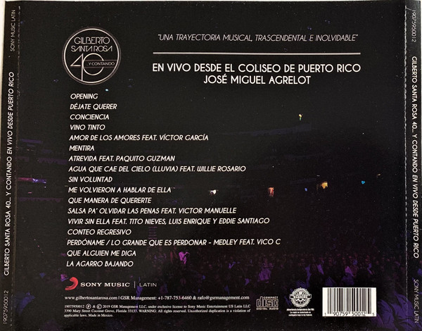lataa albumi Gilberto Santa Rosa - 40Y Contando