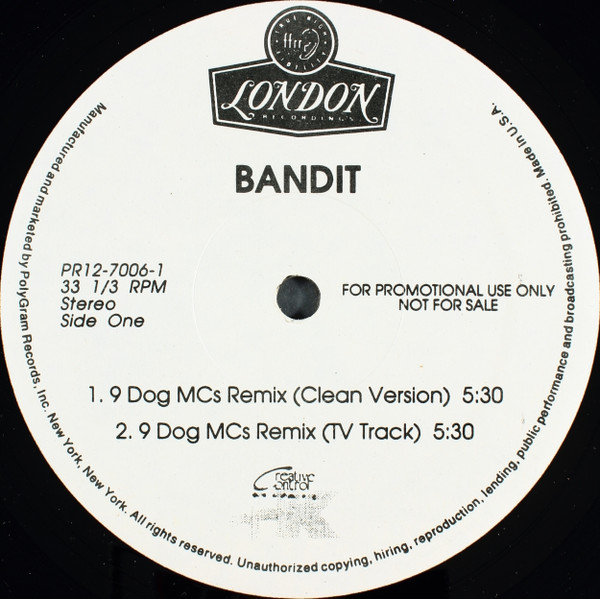 Bandit – All Men Are Dogs (9 Dog MC's Mix) (Vinyl) - Discogs