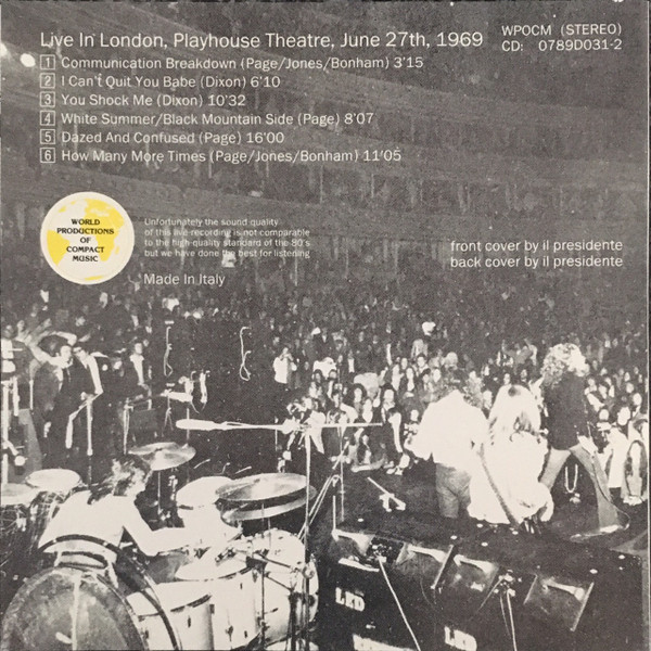 lataa albumi Led Zeppelin - London Broadcast
