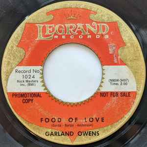 Garland Owens - Food Of Love / Hula Wobble Shake album cover