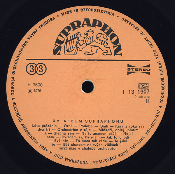 last ned album Various - XV Album Supraphonu