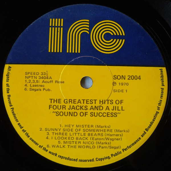 baixar álbum Four Jacks And A Jill - The Greatest Hits Of