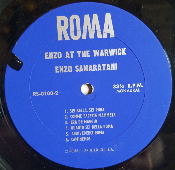 ladda ner album Enzo Samaritani - Enzo at the Warwick Volume 2