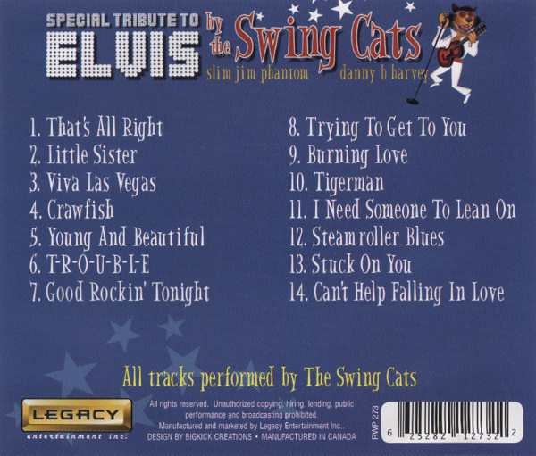 Swing Cats – Danny B Harvey And Slim Jim Phantom Present A Special Tribute  To Elvis (2000