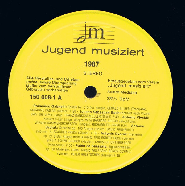 ladda ner album Various - Jugend Musiziert 1987