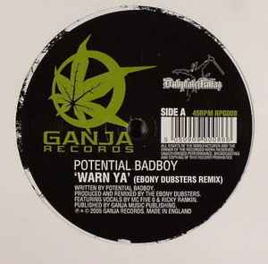 Potential Bad Boy - Warn Ya (Ebony Dubsters Remix) album cover