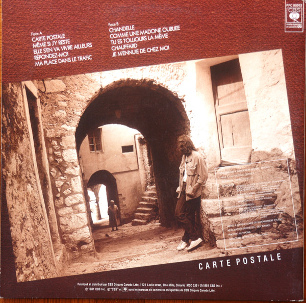 Francis Cabrel - Carte Postale [Vinyl] | CBS (PFC 90663) - 2