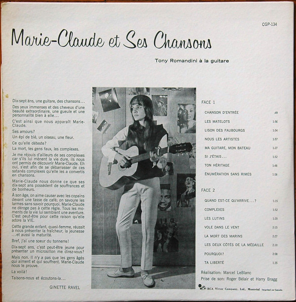 last ned album MarieClaude - Marie Claude Et Ses Chansons
