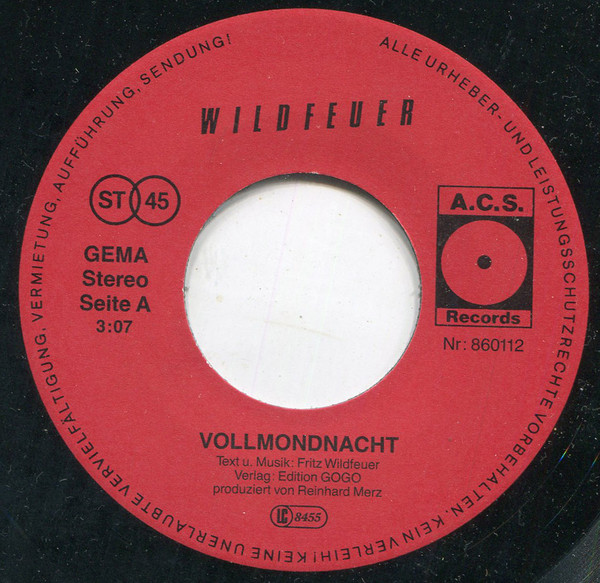 last ned album Wildfeuer - Vollmondnacht