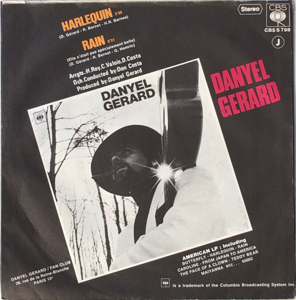 last ned album Danyel Gerard - Harlequin Rain