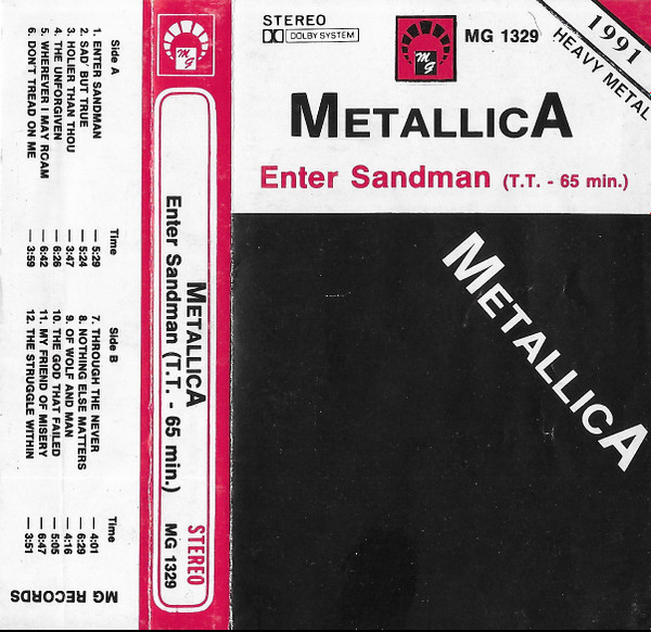 Metallica – Enter Sandman (1991, Cassette) - Discogs