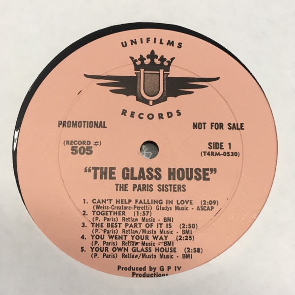 last ned album The Paris Sisters - Sing From The Glass House