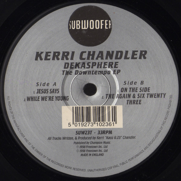 Kerri Chandler – Dekasphere (The Downtempo EP) (1998, Vinyl 