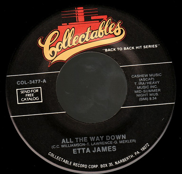 Album herunterladen Etta James - All The Way Down Out On The Street Again
