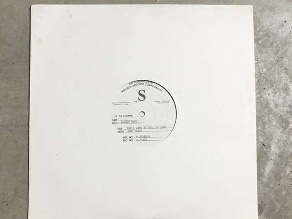 Jane Child – Don't Want to Fall in Love - Test Pressing (1990, Vinyl ...