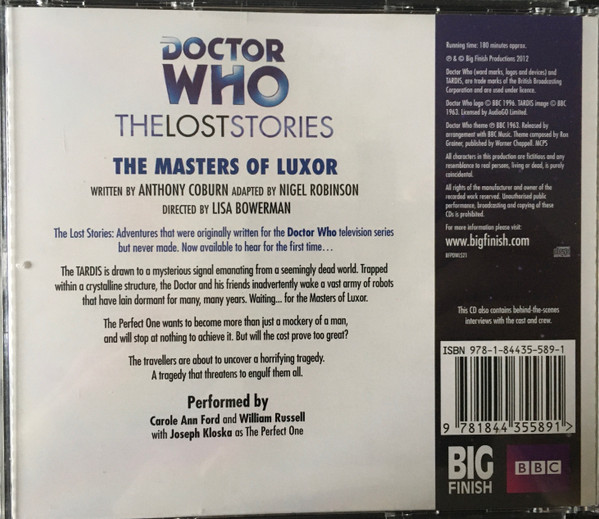 baixar álbum Doctor Who - The Masters Of Luxor