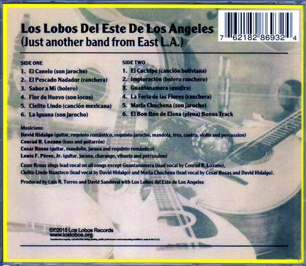 Los Lobos Del Este De Los Angeles – Just Another Band From East . (2015,  CD) - Discogs