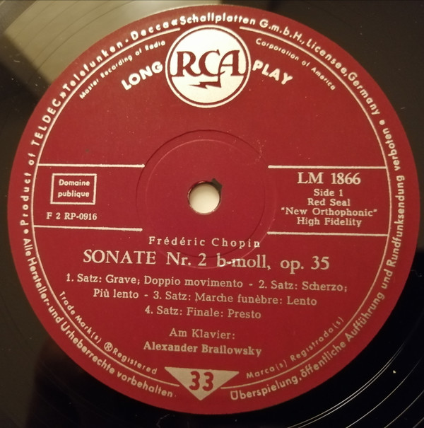 baixar álbum Chopin, Alexander Brailowsky - Sonata No 2 in B Flat Minor Op35 Sonata No 3 in B Minor Op 58