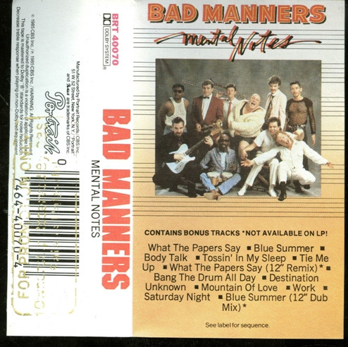 BAD MANNERS-Mental Notes (Dutch Orig.LP)