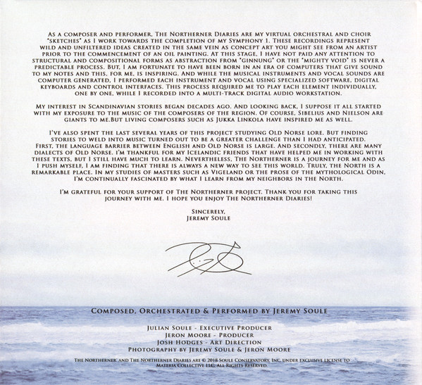 descargar álbum Jeremy Soule - The Northerner Diaries Symphonic Sketches By Jeremy Soule