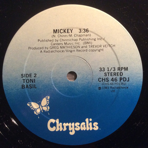 Toni Basil – Mickey (1982, Pitman Pressing, Vinyl) - Discogs