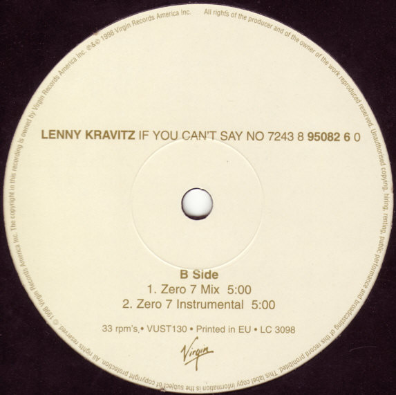 ladda ner album Lenny Kravitz - If You Cant Say No
