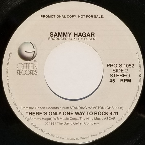descargar álbum Sammy Hagar - Theres Only One Way To Rock