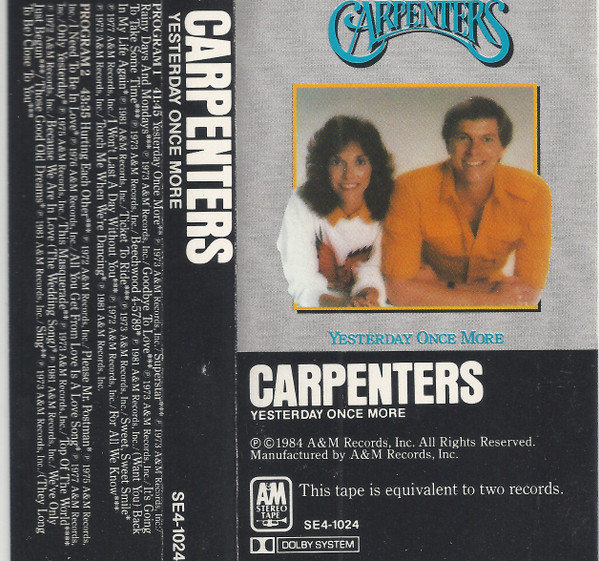 Carpenters - Yesterday Once More | Releases | Discogs