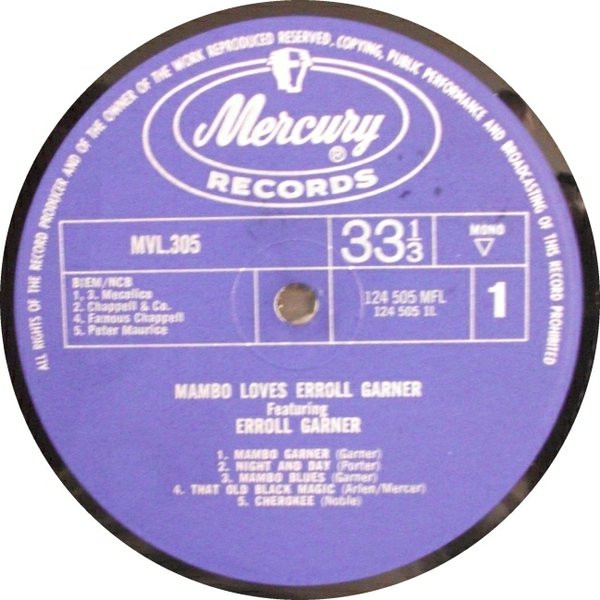 last ned album Erroll Garner - Mambo Moves Garner