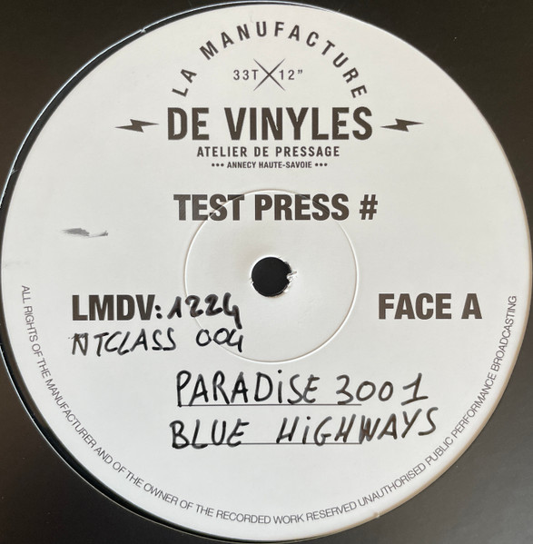 Paradise 3001 – Blue Highways (2023, Vinyl) - Discogs