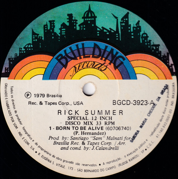 last ned album Rick Summer - Born To Be Alive