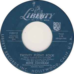 Eddie Cochran – Twenty Flight Rock (1957, Vinyl) - Discogs