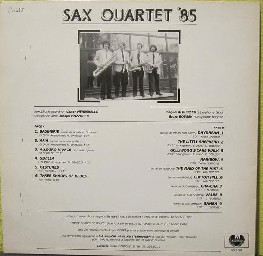 descargar álbum Sax Quartet '85 - Sax Quartet 85