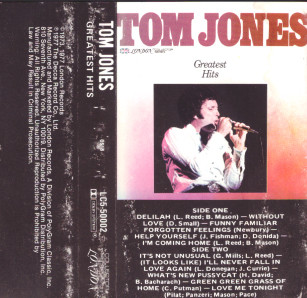 Tom Jones – Greatest Hits (1977, Cassette) - Discogs