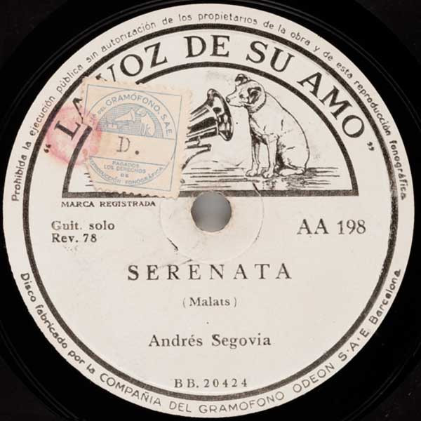 baixar álbum Andrés Segovia - Serenata Nocturno