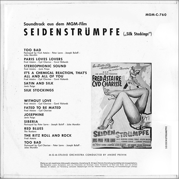 télécharger l'album Cole Porter - Seidenstrümpfe Silk Stockings Original Motion Picture Score