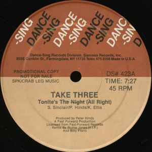 Take Three - Tonite's The Night (All Right) album cover