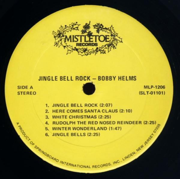 Bobby Helms – Jingle Bell Rock (1973, Vinyl) - Discogs