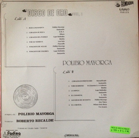 lataa albumi Polibio Mayorga - Disco De Oro Vol 1