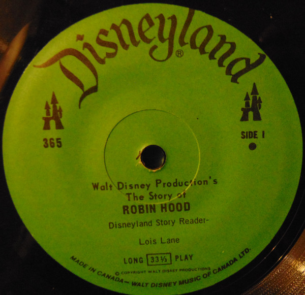 Unknown Artist – Walt Disney Productions' Story Of Robin Hood (1977, Vinyl)  - Discogs