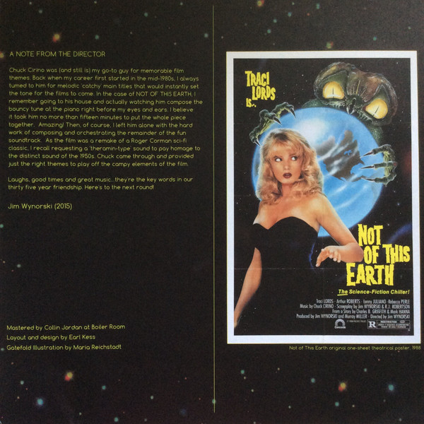 descargar álbum Chuck Cirino - Traci Lords Is Not Of This Earth Original Motion Picture Soundtrack