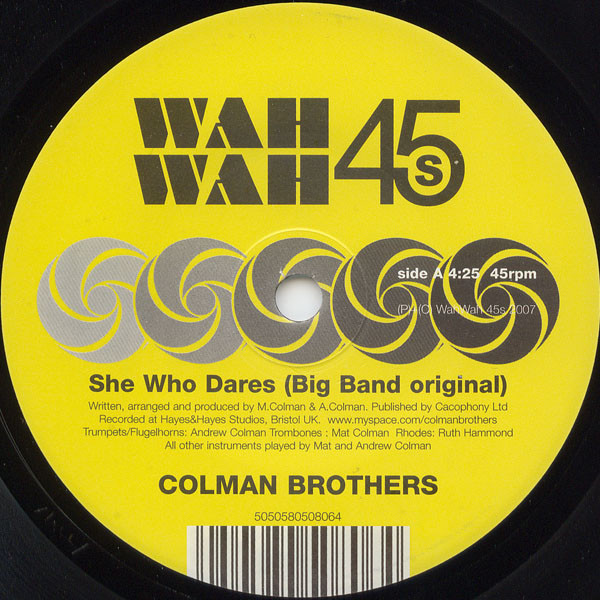 Colman Brothers – She Who Dares (2007, Vinyl) - Discogs