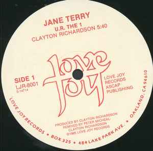 Jane Terry – U. R. The 1 (1985, Vinyl) - Discogs