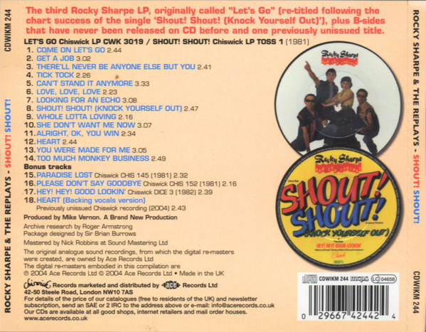lataa albumi Rocky Sharpe And The Replays - Shout Shout