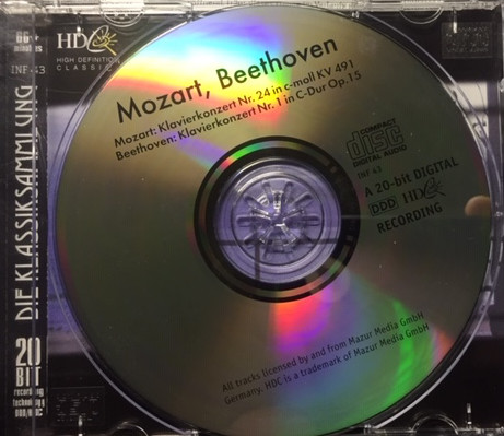 last ned album Mozart, Beethoven - Mozart Klavierkonzert Nr 24 In C Moll KV 491 Beethoven Klavierkonzert Nr 1 In C Dur Op15