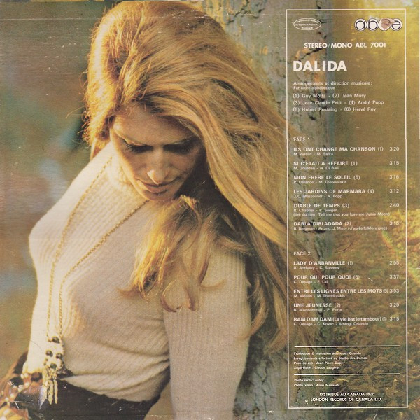 Dalida – Dalida (1970, Gatefold, Vinyl) - Discogs