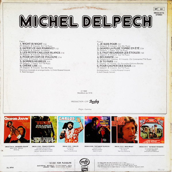 baixar álbum Michel Delpech - Wight Is Wight Je Suis Pour
