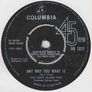 The Dave Clark Five - Any Way You Want It  album cover